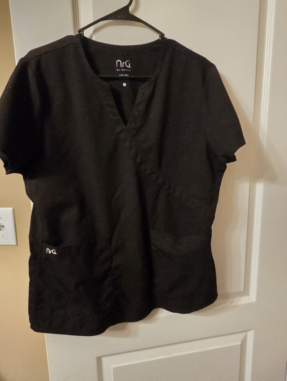 NRG by Barco Black Medical Scrub Set LG